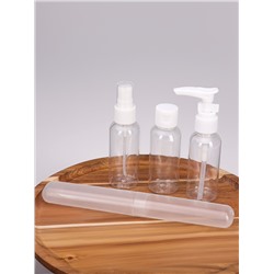 Набор для хранения, в чехле, 4 предмета, цвет белый/прозрачный