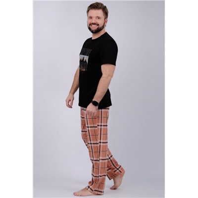 Пижама Альпы 2 (Черный/коричневый)