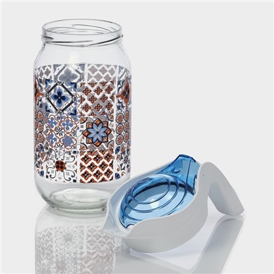 Кувшин для воды стеклянный «Мозаика», 1 л, 9×20 см