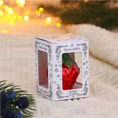 Ёлочное украшение «Клубничка» h=6 см