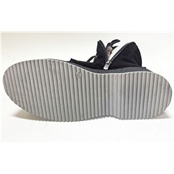 9235 черн Ботинки зима женские (36-40)/6