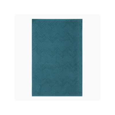 Полотенце махровое «Узор», цвет изумрудный, 70×130 см, хлопок, 450 г/м²