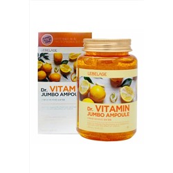 Lebelage Ампульная сыворотка с витаминами / Dr. Vitamin Jumbo Ampoule, 250 мл. KRISTALLER, 1115648