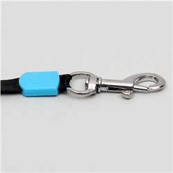 Рулетка «Цветы», 3 м, до 10 кг, голубая