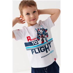 Комплект трикотажный для мальчиков: фуфайка (футболка), брюки PLAYTODAY, 1239652