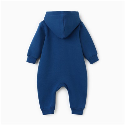 Комбинезон с капюшоном детский «Крошка Я» Blueberry, рост 80-86, синий