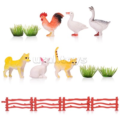 Набор животных "Домашнее хозяйство" в пакете