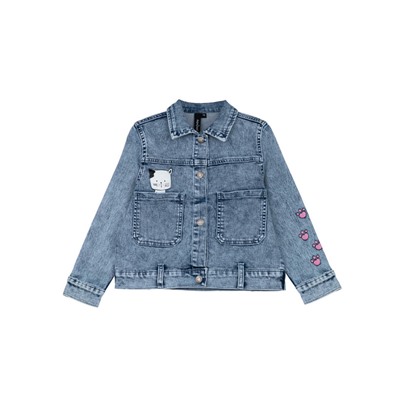 Куртка текстильная джинсовая для девочек