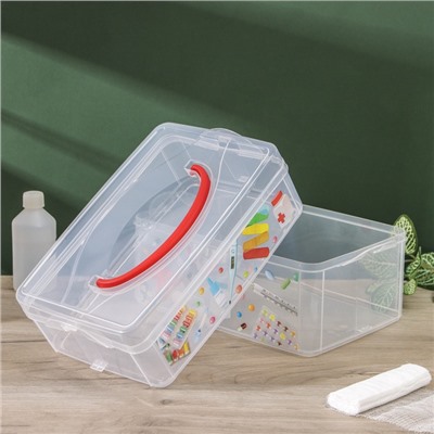 УЦЕНКА Коробка для хранения "multi box" 2 секции, 245х160х165 мм МИКС