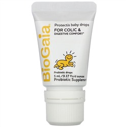 BioGaia, ProTectis, детские капли, для колики и пищеварения, 5 мл (0,17 жидкой унции)
