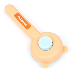 Пуходёрка пластиковая «Кошка» с функцией самоочистки, 8.5×20 см, оранжевая