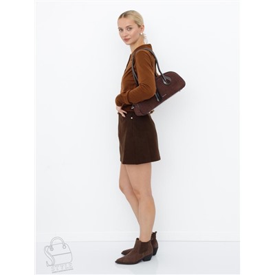 Сумка женская кожаная 91161MSS coffee Velina Fabbiano-Safenta