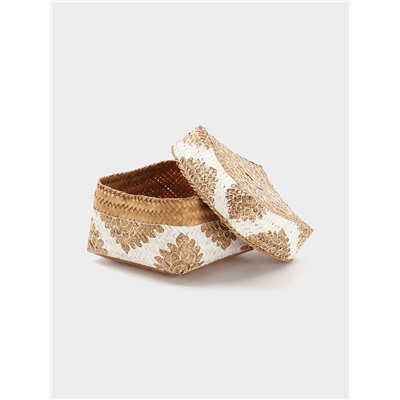 Корзинка плетёная «Манадо», 24×24×15 см, бамбук, светлая