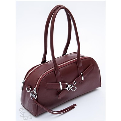 Сумка женская кожаная 9198SP wine red Velina Fabbaino-Safenta