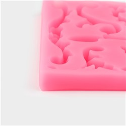 Молд для заливки «Вензельный оттиск», 9.8×1.2 см, силикон, МИКС