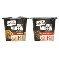 FlapJacked, Mighty Muffins with Probiotics, Founders Variety Pack, 6 Pack, 1.94 oz (55 g) Each