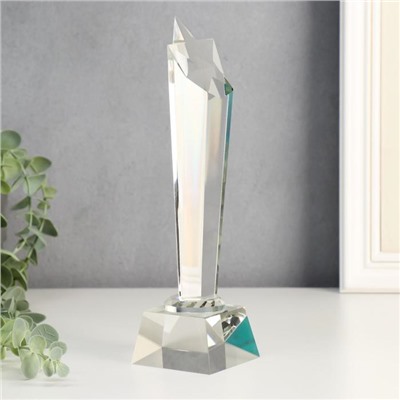 Фигурка стекло «Стела наградная. Звезда-кристалл», 24×7×5.5 см
