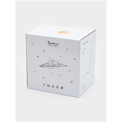 Чайная пара Quinsberry «Маленький принц», чашка 440 мл, блюдце d=16 см, фарфор, белая