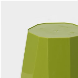 Кашпо для цветов со вставкой «Палермо», 1.8 л, цвет оливковый