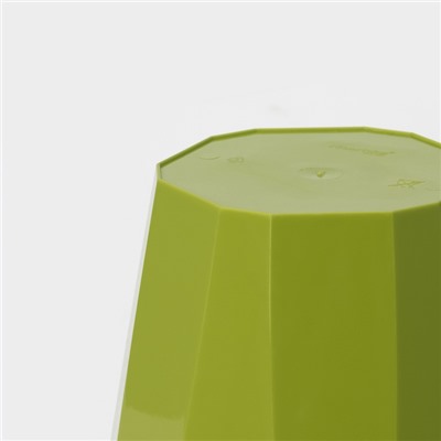 Кашпо для цветов со вставкой «Палермо», 1.8 л, цвет оливковый