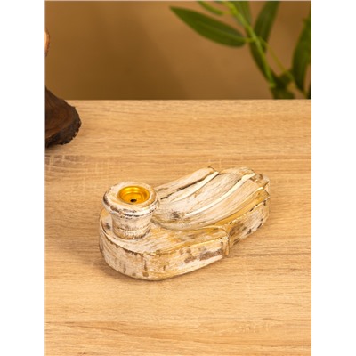 Подставка под благовония «Ладонь», 13×7.5×6 см, манговое дерево