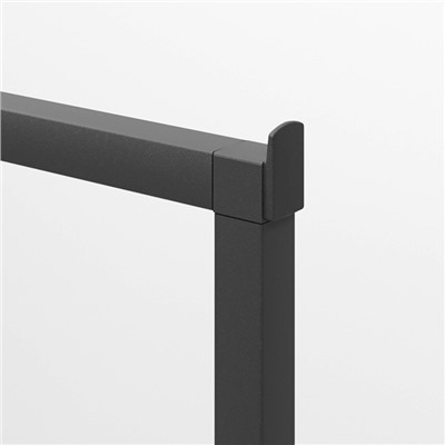 Вешало напольное без выноса 90×50×150 см, цвет чёрный