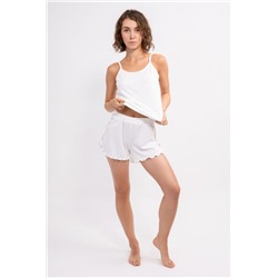 Пижама с шортами женская 85553 (Белый)