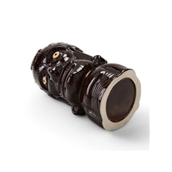 Стакан для коктейлей «Тики», 550 мл, унга джунга, керамика, чёрный