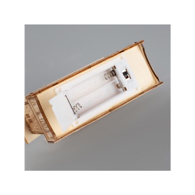 Светодиодная фигура «Дом с Дедом Морозом» 12×17×4 см, дерево, батарейки АААх2 (не в комплекте), свечение тёплое белое