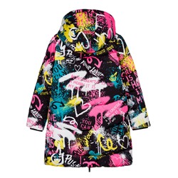 Пальто текстильное с полиуретановым покрытием для девочек