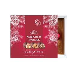 Кедровый грильяж АССОРТИ (черемуха, шишка, клюква) / 120 гр / ТМ Сам бы ел