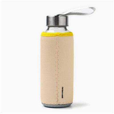 Бутылка для воды в чехле новогодняя «Котики», 350 мл