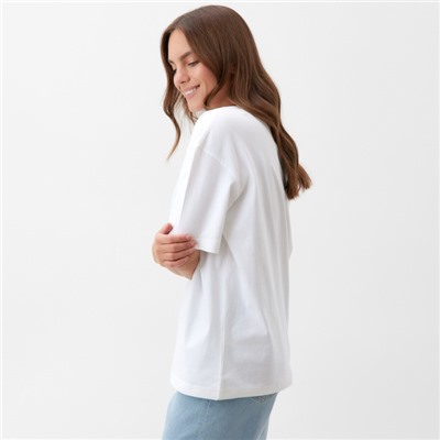 Футболка женская KAFTAN: Basic line, белая, размер 40-42