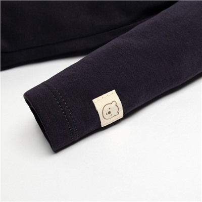 Боди детское «Крошка Я» BASIC LINE, рост 62-68 см, тёмно-серое