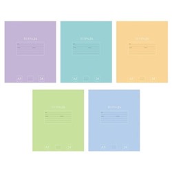 Тетрадь  24л линия "PUREcolour" ECO 5 дизайнов (092113) Хатбер