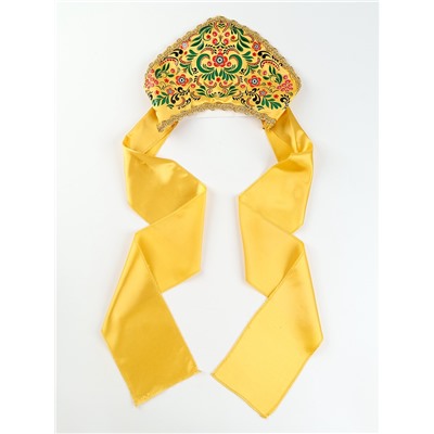 Ободок кокошник «Русская краса», цвет золотой, р-р 54-58