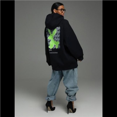 Худи женская Камелия (синий заяц)