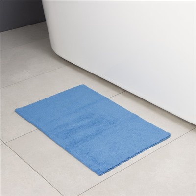 Тряпка для пола Raccoon, 220 г/м², 60×80 см, микрофибра, ультразвуковая обработка края, 2 шт, синяя