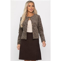 Костюм с юбкой Мэдди (коричневый) К14340-10М