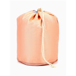 Косметичка-мешок дорожная на завязке, с кошельком, розовая