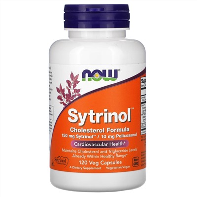 Now Foods, Sytrinol, формула здорового холестерина, 120 растительных капсул