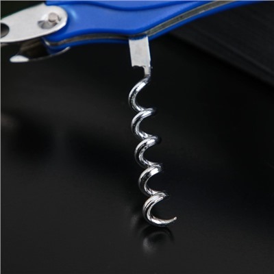 Штопор складной Доляна «Акула», нержавеющая сталь, МИКС