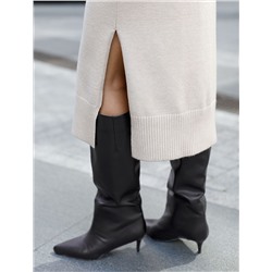 Платье из пряжи с кашемиром