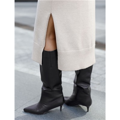 Платье из пряжи с кашемиром