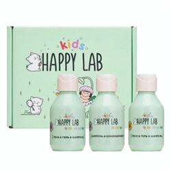 Happy Lab Kids Подарочный набор для детей: гель для душа, пена, шампунь / Kids Mini, 100 мл x 3 21856