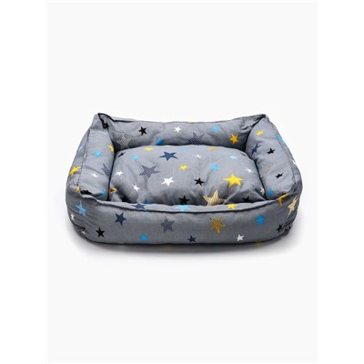 Лежанка для животных «Пухлик», 58×46×16 см, серая