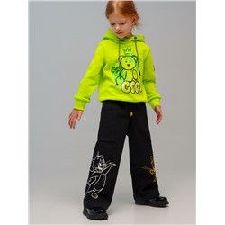 Брюки текстильные джинсовые для девочек