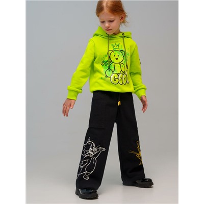 Брюки текстильные джинсовые для девочек