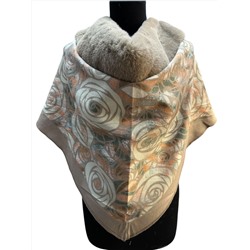 Платок-накидка с мехом