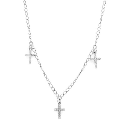 Колье из серебра куб.циркон., Кл2500р200